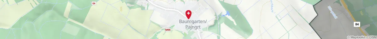 Kartendarstellung des Standorts für Kloster-Apotheke in 7021 Baumgarten